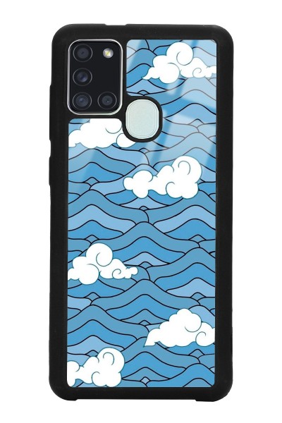 Samsung A-21s Sea Cloud Tasarımlı Glossy Telefon Kılıfı