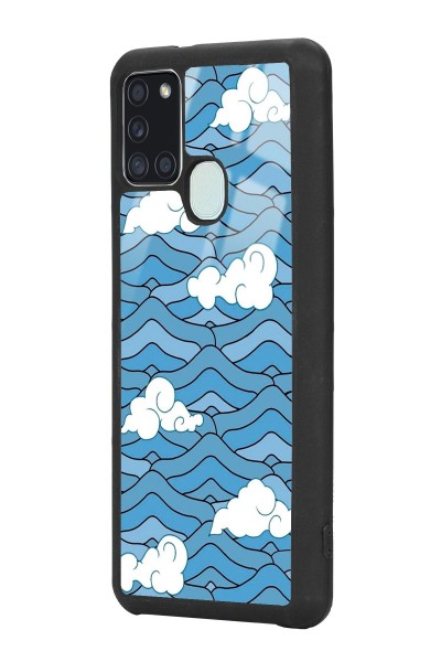 Samsung A-21s Sea Cloud Tasarımlı Glossy Telefon Kılıfı