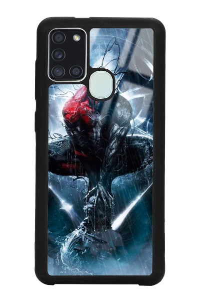 Samsung A-21s Spiderman Tasarımlı Glossy Telefon Kılıfı