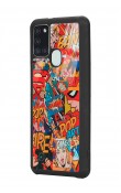 Samsung A-21s Uyumlu Retro Comics Tasarımlı Glossy Telefon Kılıfı