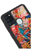 Samsung A-21s Uyumlu Retro Comics Tasarımlı Glossy Telefon Kılıfı