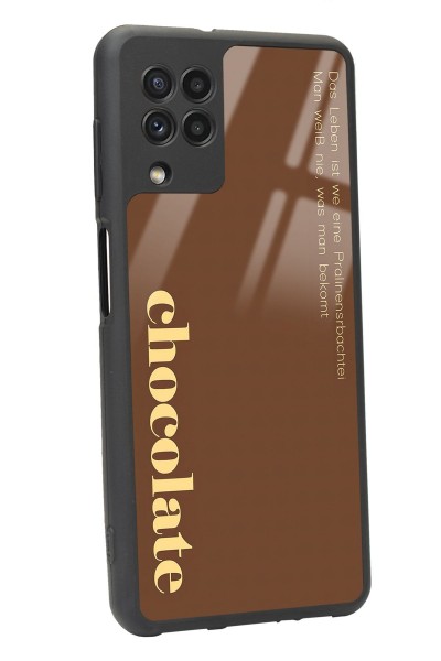 Samsung A-22 Choclate Tasarımlı Glossy Telefon Kılıfı