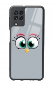Samsung A-22 Grey Angry Birds Tasarımlı Glossy Telefon Kılıfı