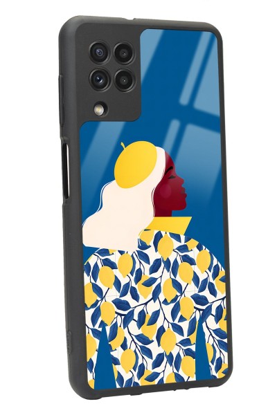 Samsung A-22 Lemon Woman Tasarımlı Glossy Telefon Kılıfı