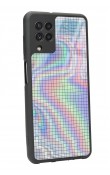 Samsung A-22 Neon Dama Tasarımlı Glossy Telefon Kılıfı