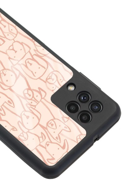Samsung A-22 Pink Dog Tasarımlı Glossy Telefon Kılıfı