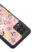 Samsung A-22 Pinky Flowers Tasarımlı Glossy Telefon Kılıfı