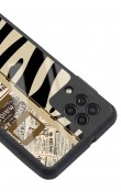 Samsung A-22 Zebra Gazete Tasarımlı Glossy Telefon Kılıfı