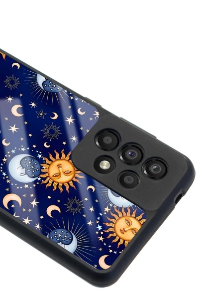 Samsung A-33 Ay Güneş Pijama Tasarımlı Glossy Telefon Kılıfı