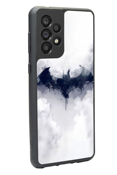 Samsung A-33 Beyaz Batman Tasarımlı Glossy Telefon Kılıfı