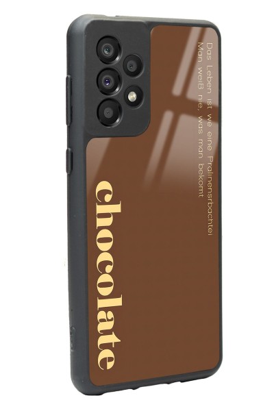 Samsung A-33 Choclate Tasarımlı Glossy Telefon Kılıfı