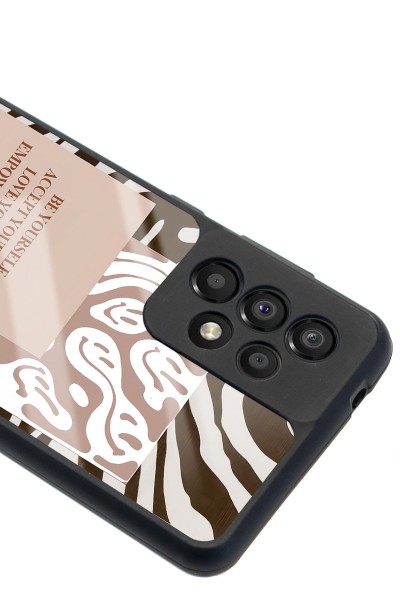 Samsung A-33 Emoji Zebra Tasarımlı Glossy Telefon Kılıfı