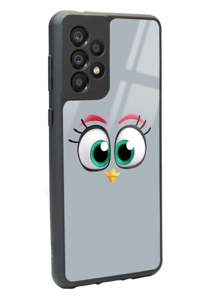 Samsung A-33 Grey Angry Birds Tasarımlı Glossy Telefon Kılıfı