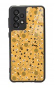 Samsung A-33 Sarı Bindanlı Tasarımlı Glossy Telefon Kılıfı