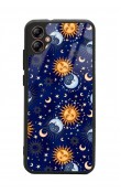 Samsung A04 Ay Güneş Pijama Tasarımlı Glossy Telefon Kılıfı