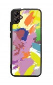 Samsung A04 Colored Brush Tasarımlı Glossy Telefon Kılıfı