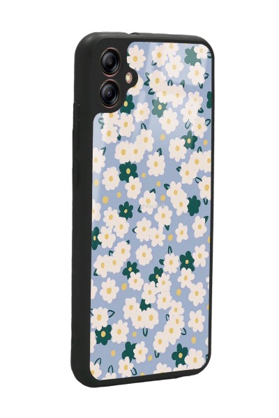 Samsung A04 Daisy Pattern Tasarımlı Glossy Telefon Kılıfı