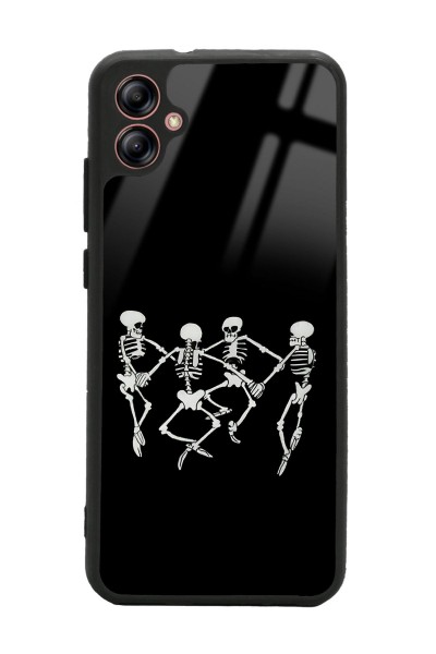 Samsung A04 Dancer Skeleton Tasarımlı Glossy Telefon Kılıfı