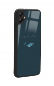 Samsung A04 Doodle Fish Tasarımlı Glossy Telefon Kılıfı