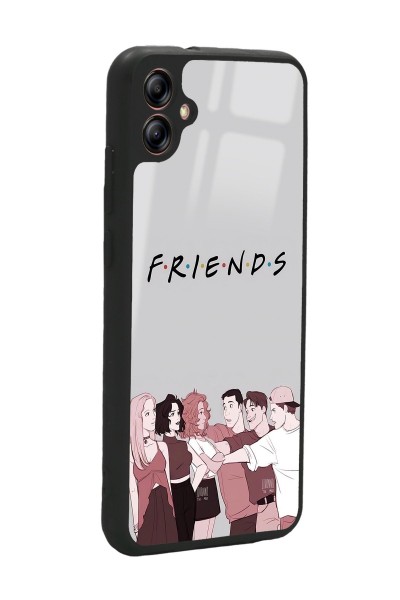 Samsung A04 Doodle Friends Tasarımlı Glossy Telefon Kılıfı