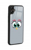 Samsung A04 Grey Angry Birds Tasarımlı Glossy Telefon Kılıfı