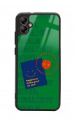 Samsung A04 Happy Green Tasarımlı Glossy Telefon Kılıfı