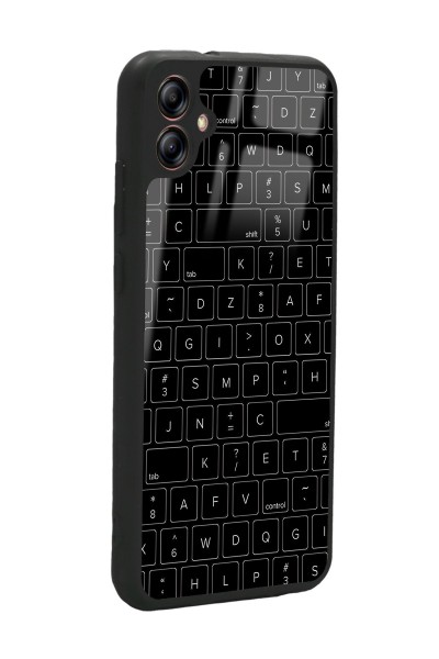 Samsung A04 Keyboard Tasarımlı Glossy Telefon Kılıfı