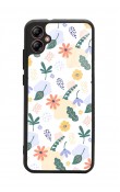 Samsung A04 Minik Çiçekler Tasarımlı Glossy Telefon Kılıfı