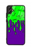 Samsung A04 Neon Damla Tasarımlı Glossy Telefon Kılıfı