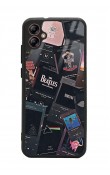 Samsung A04 Retro Music Tasarımlı Glossy Telefon Kılıfı