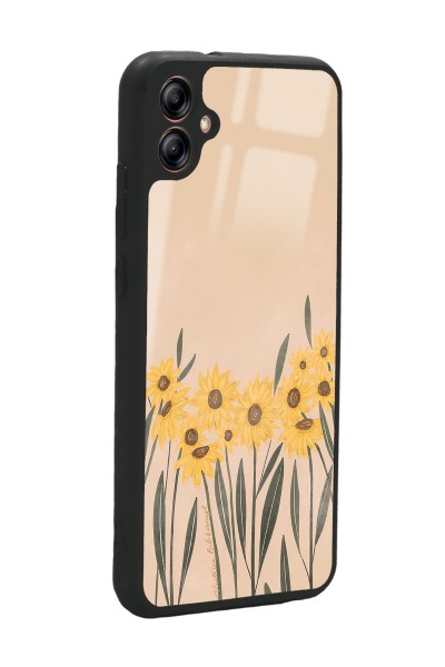 Samsung A04 Watercolor SunFlower Tasarımlı Glossy Telefon Kılıfı