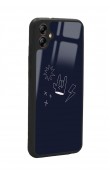 Samsung A04E Doodle Punk Tasarımlı Glossy Telefon Kılıfı
