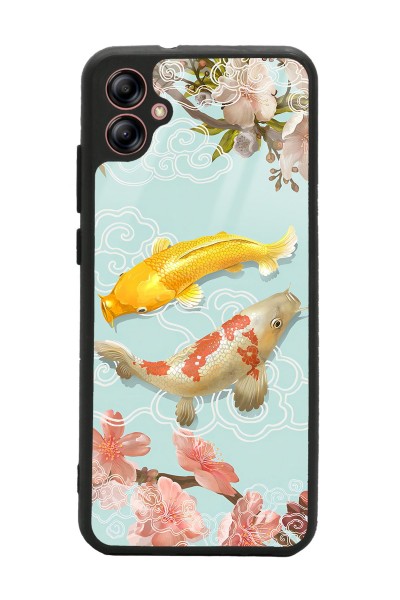 Samsung A04E Koi Balığı Tasarımlı Glossy Telefon Kılıfı