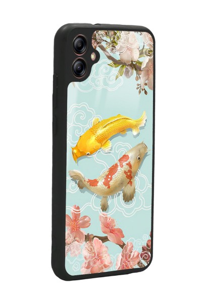 Samsung A04E Koi Balığı Tasarımlı Glossy Telefon Kılıfı