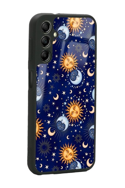Samsung A04s Ay Güneş Pijama Tasarımlı Glossy Telefon Kılıfı