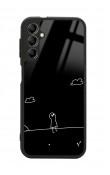 Samsung A04s Doodle Casper Tasarımlı Glossy Telefon Kılıfı