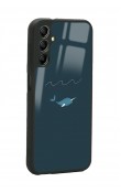 Samsung A04s Doodle Fish Tasarımlı Glossy Telefon Kılıfı