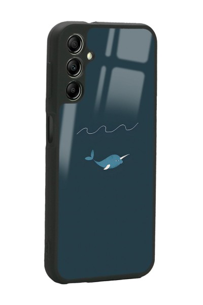 Samsung A04s Doodle Fish Tasarımlı Glossy Telefon Kılıfı