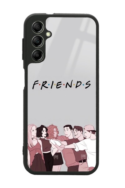 Samsung A04s Doodle Friends Tasarımlı Glossy Telefon Kılıfı