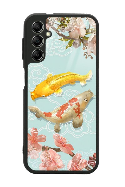 Samsung A04s Koi Balığı Tasarımlı Glossy Telefon Kılıfı