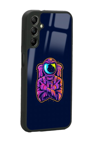 Samsung A04s Neon Astronot Tasarımlı Glossy Telefon Kılıfı