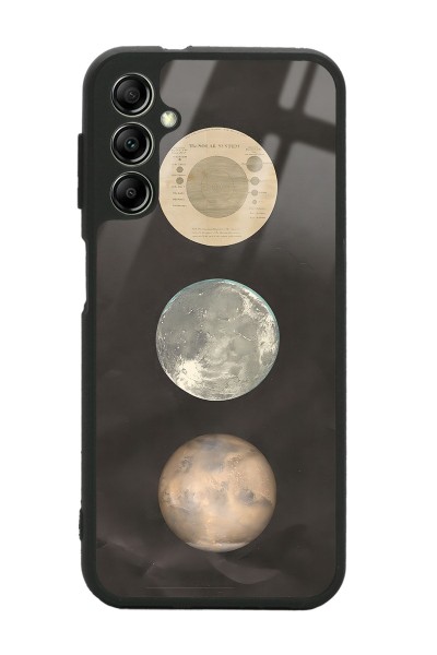 Samsung A04s Night Moon Tasarımlı Glossy Telefon Kılıfı