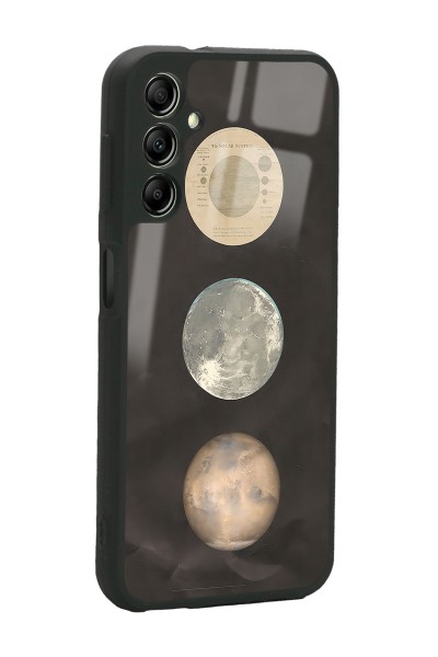 Samsung A04s Night Moon Tasarımlı Glossy Telefon Kılıfı