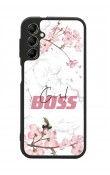 Samsung A04s Sakura Girl Boss Tasarımlı Glossy Telefon Kılıfı