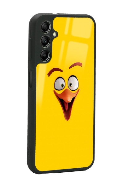 Samsung A04s Yellow Angry Birds Tasarımlı Glossy Telefon Kılıfı