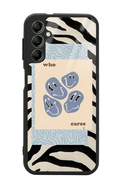 Samsung A04s Zebra Emoji Tasarımlı Glossy Telefon Kılıfı