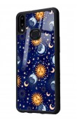 Samsung A10s Ay Güneş Pijama Tasarımlı Glossy Telefon Kılıfı