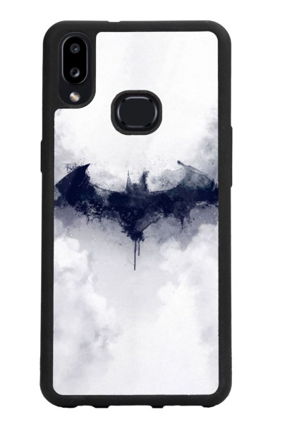 Samsung A10s Beyaz Batman Tasarımlı Glossy Telefon Kılıfı