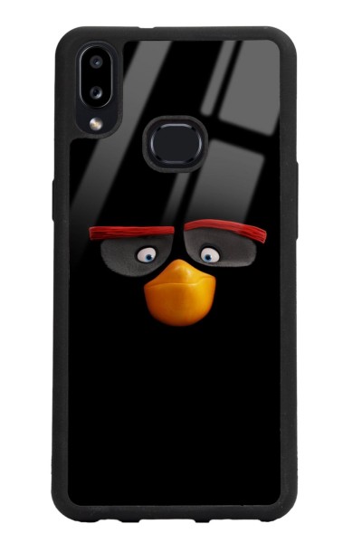 Samsung A10s Black Angry Birds Tasarımlı Glossy Telefon Kılıfı