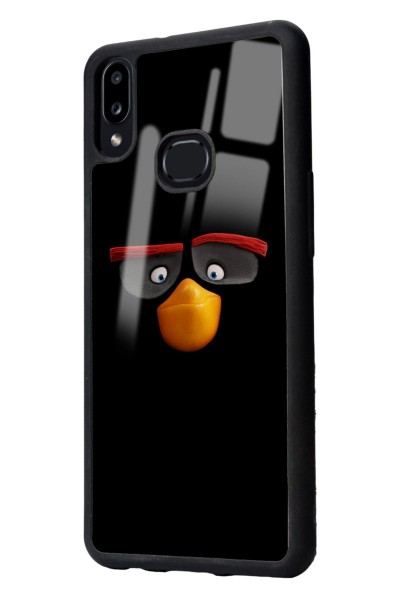 Samsung A10s Black Angry Birds Tasarımlı Glossy Telefon Kılıfı